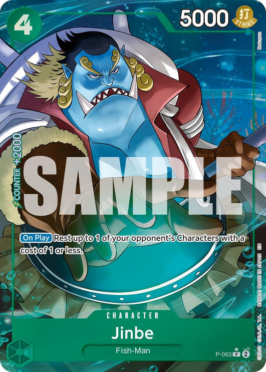 Image for Jinbe - P-063 (Alternate Art) [P-063] - One Piece Card Game
