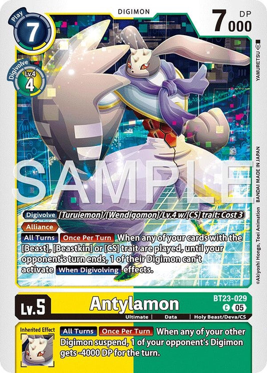 Image for Antylamon [BT23-029 C] - Digimon Card Game