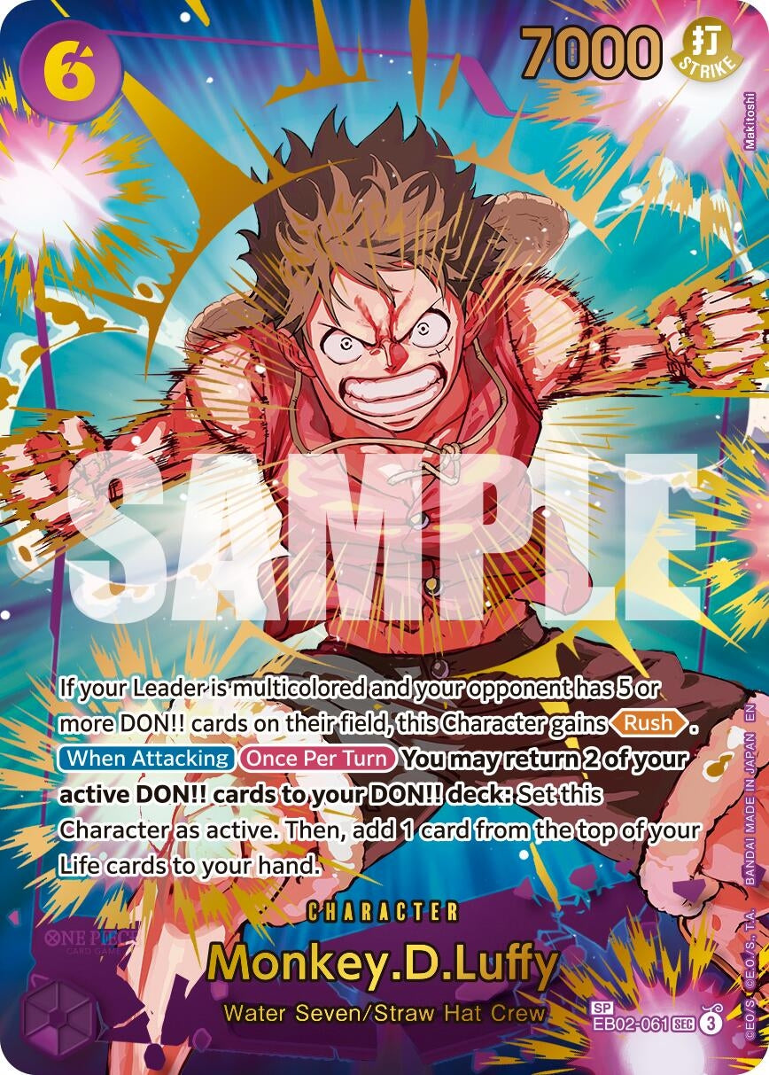 Image for Monkey.D.Luffy - EB02-061 (SP) [EB02-061] - One Piece Card Game