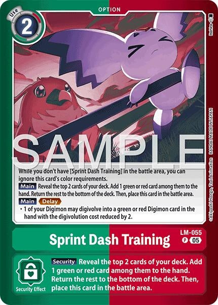 Image for Sprint Dash Training [LM-055 P] - Digimon Card Game