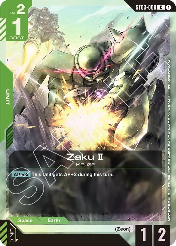 Image for Zaku II (Championship Participation Pack 01) [ST03-008] - Gundam Card Game