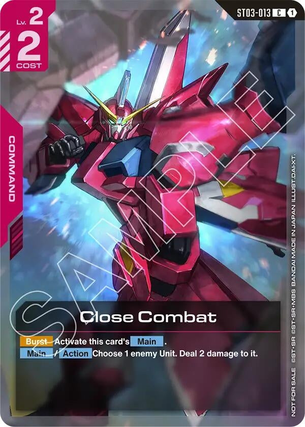 Image for Close Combat (Championship Participation Pack 01) [ST03-013] - Gundam Card Game