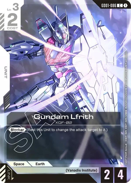 Image for Gundam Lfrith (Championship Participation Pack 01) [GD01-086] - Gundam Card Game