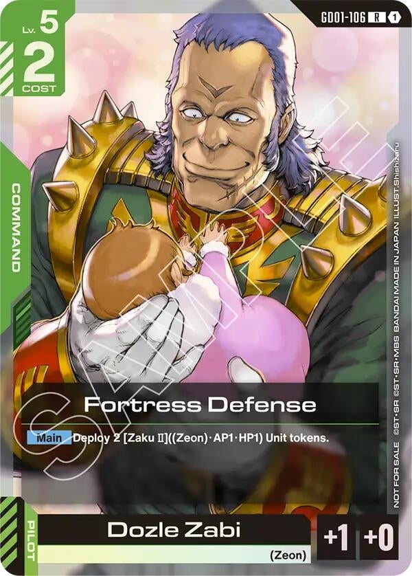 Image for Fortress Defense (Championship Participation Pack 01) [GD01-106] - Gundam Card Game