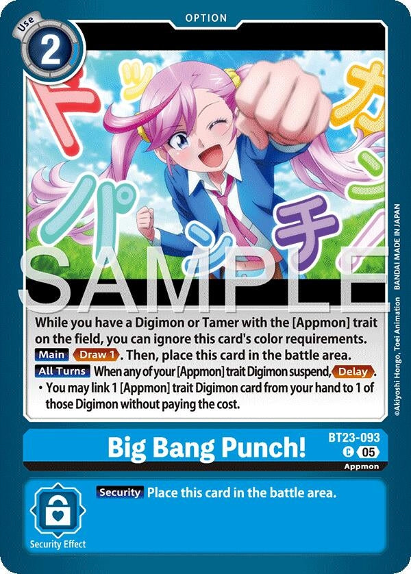 Image for Big Bang Punch! [BT23-093 C] - Digimon Card Game