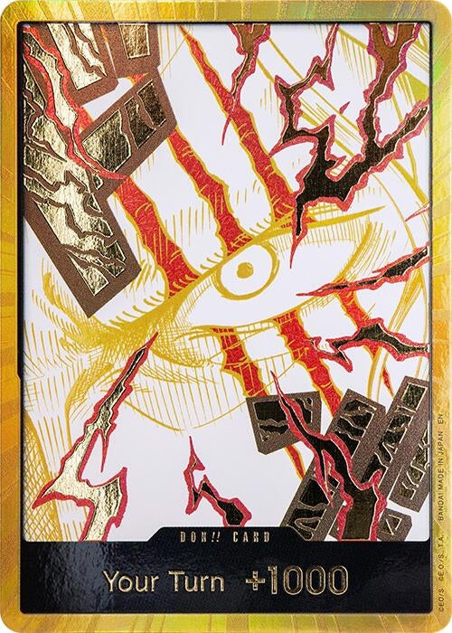 Image for DON!! Card (Shanks) (Gold) - One Piece Card Game