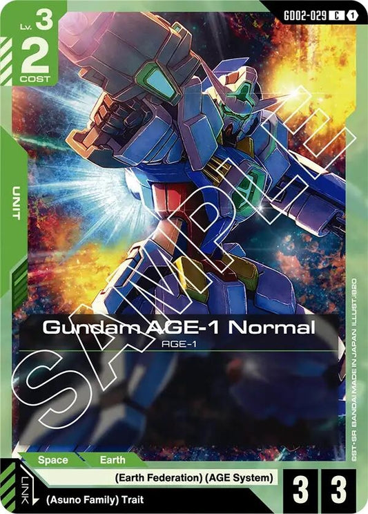 Image for Gundam AGE-1 Normal (GD02-029) [GD02-029] - Gundam Card Game