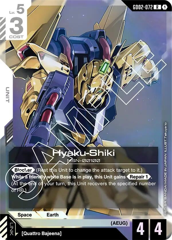 Image for Hyaku-Shiki [GD02-072] - Gundam Card Game