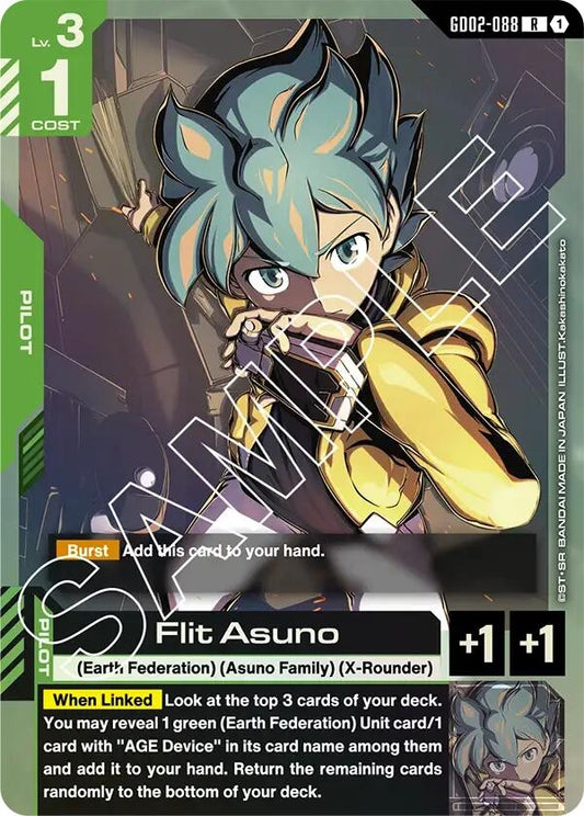 Image for Flit Asuno [GD02-088] - Gundam Card Game