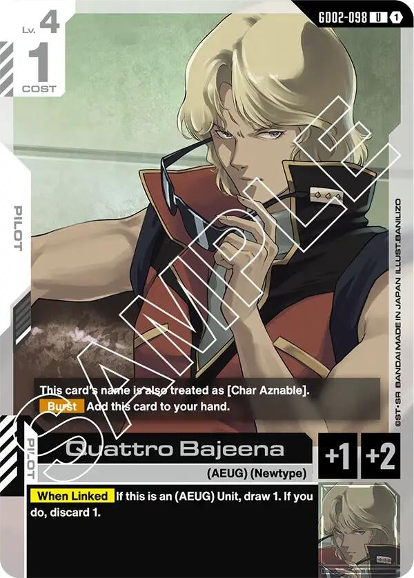 Image for Quattro Bajeena [GD02-098] - Gundam Card Game