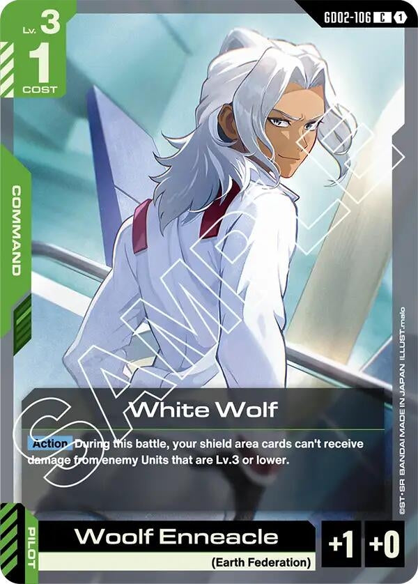 Image for White Wolf [GD02-106] - Gundam Card Game