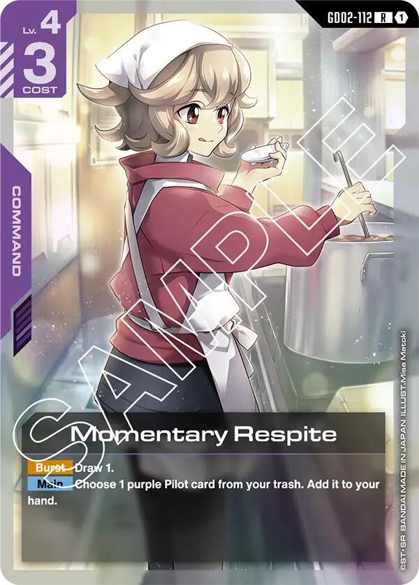 Image for Momentary Respite [GD02-112] - Gundam Card Game