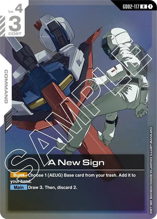 Image for A New Sign [GD02-117] - Gundam Card Game