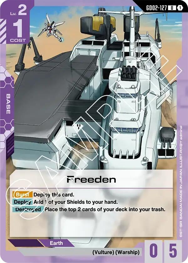 Image for Freeden [GD02-127] - Gundam Card Game