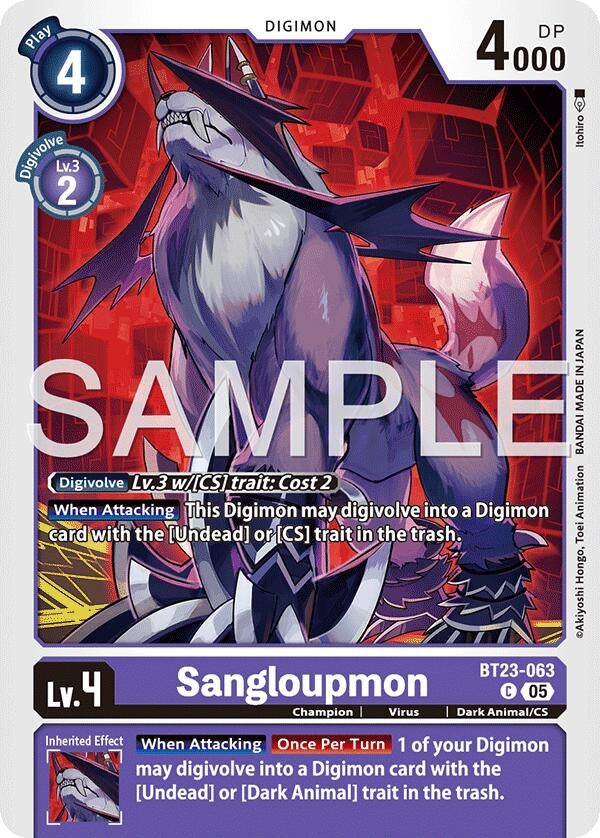 Image for Sangloupmon [BT23-063 C] - Digimon Card Game