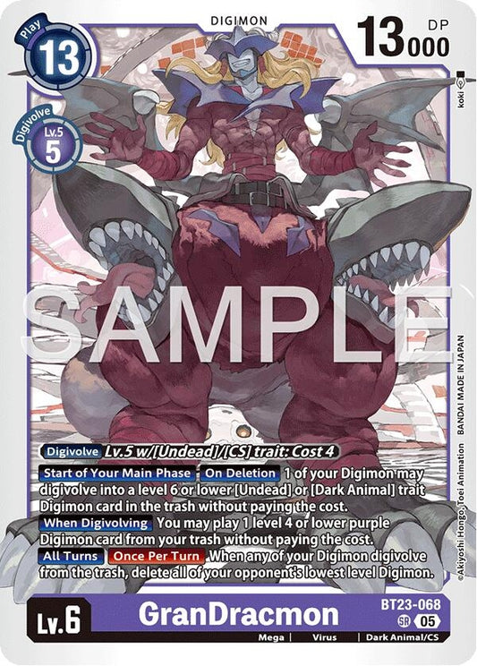 Image for GranDracmon [BT23-068 SR] - Digimon Card Game