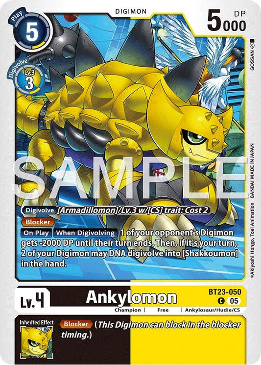 Image for Ankylomon [BT23-050 C] - Digimon Card Game