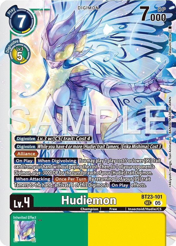 Image for Hudiemon [BT23-101 SEC] - Digimon Card Game