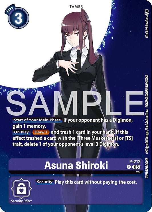 Image for Asuna Shiroki (Hacker's Slumber Box Promotion Pack) [P-212 P] - Digimon Card Game