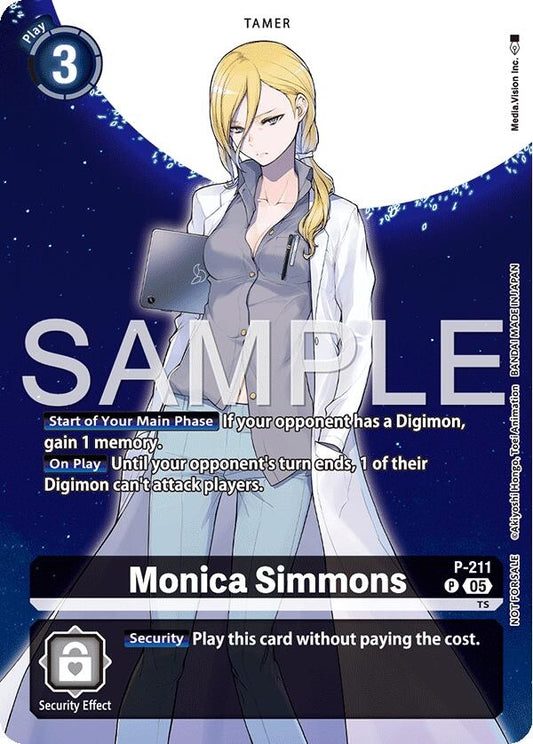 Image for Monica Simmons (Hacker's Slumber Box Promotion Pack) [P-211 P] - Digimon Card Game