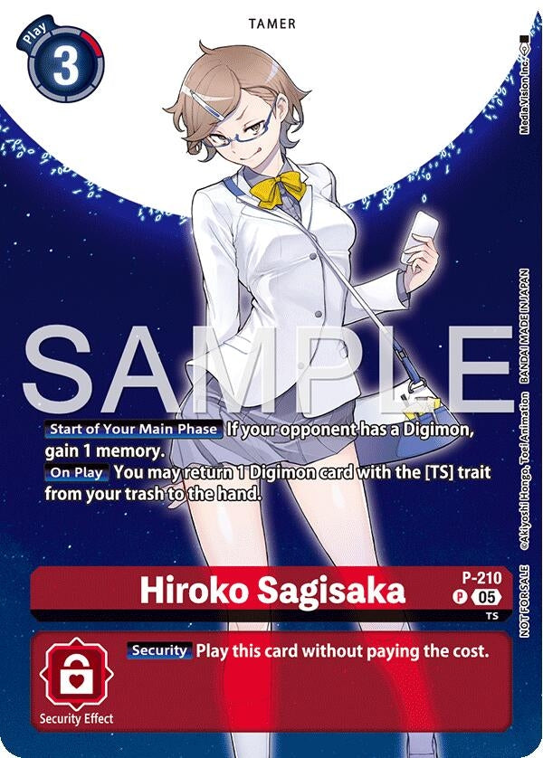 Image for Hiroko Sagisaka (Hacker's Slumber Box Promotion Pack) [P-210 P] - Digimon Card Game