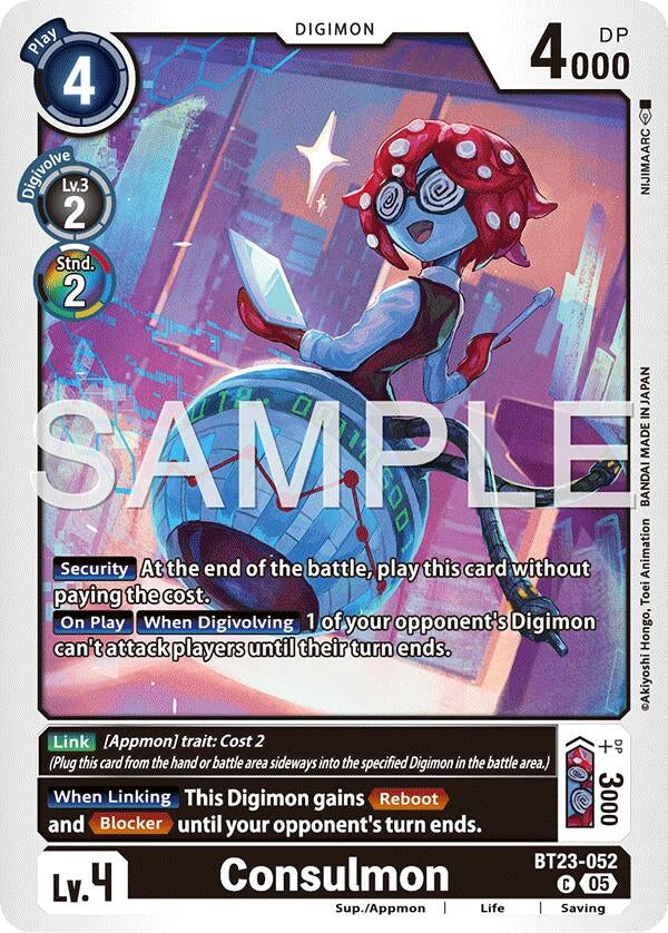 Image for Consulmon [BT23-052 C] - Digimon Card Game