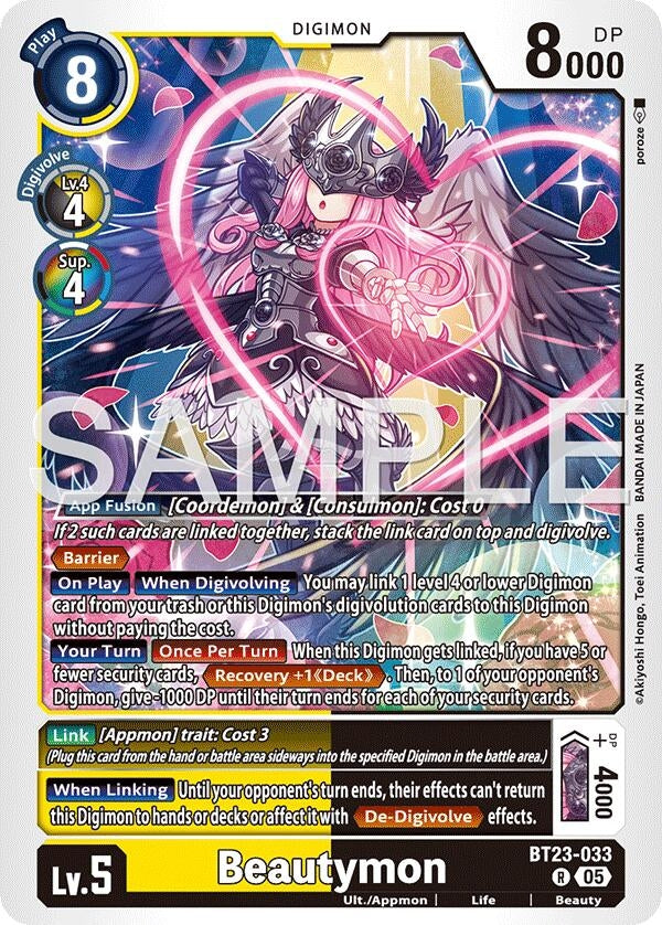 Image for Beautymon [BT23-033 R] - Digimon Card Game