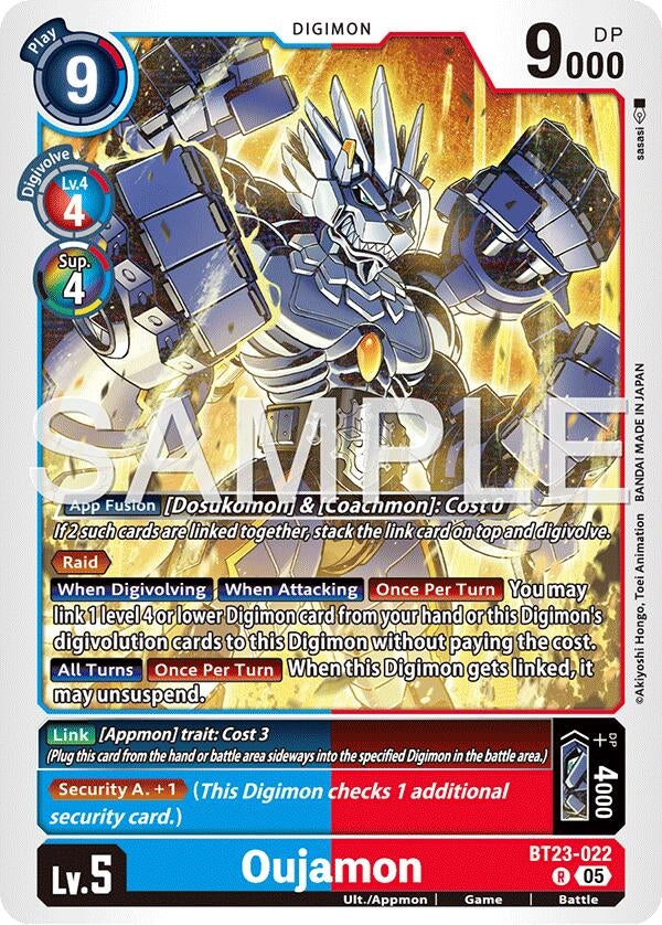 Image for Oujamon [BT23-022 R] - Digimon Card Game