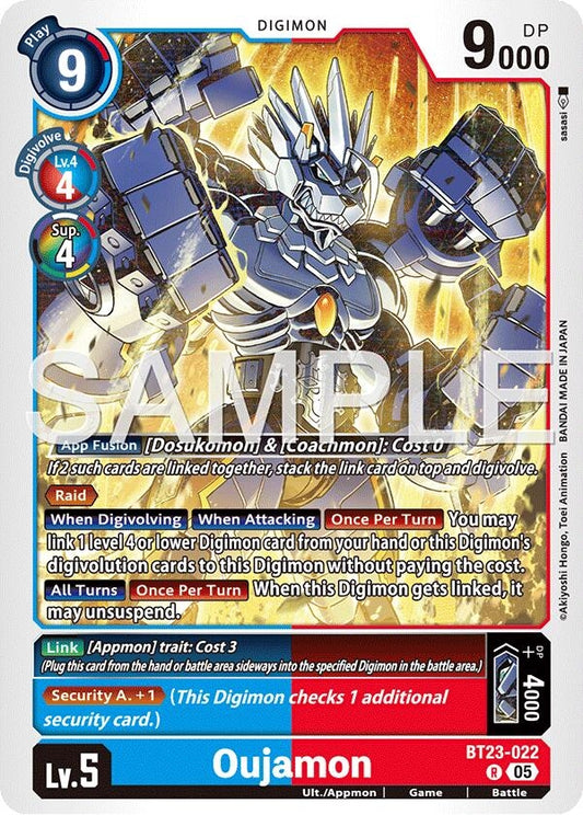 Image for Oujamon [BT23-022 R] - Digimon Card Game