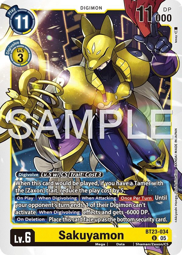 Image for Sakuyamon [BT23-034 U] - Digimon Card Game