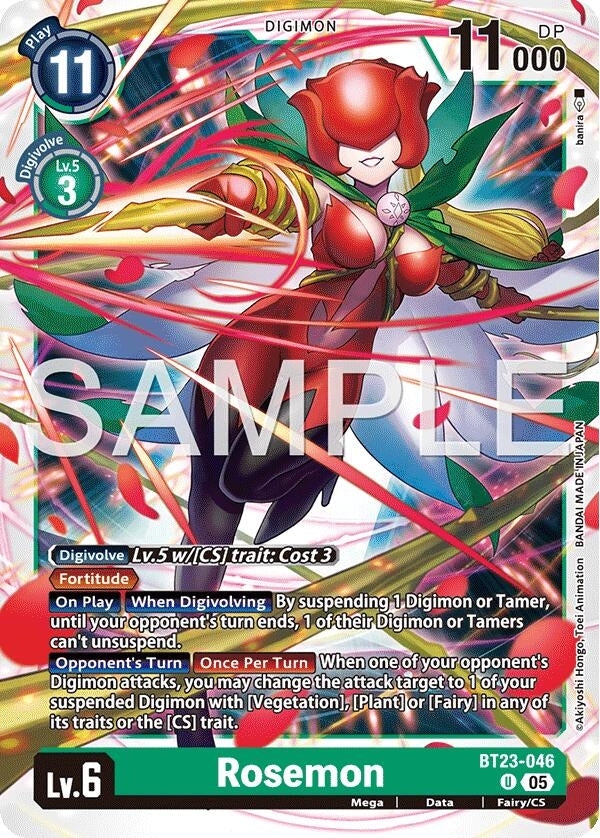 Image for Rosemon [BT23-046 U] - Digimon Card Game