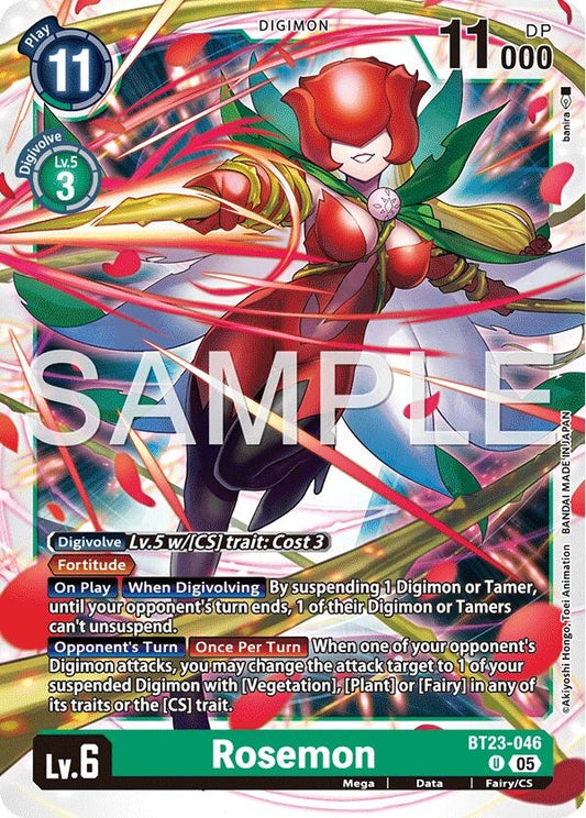 Image for Rosemon [BT23-046 U] - Digimon Card Game