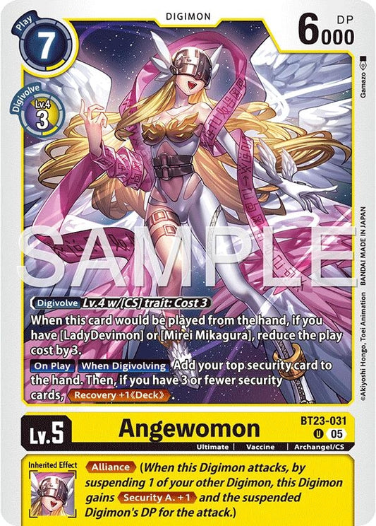Image for Angewomon [BT23-031 U] - Digimon Card Game
