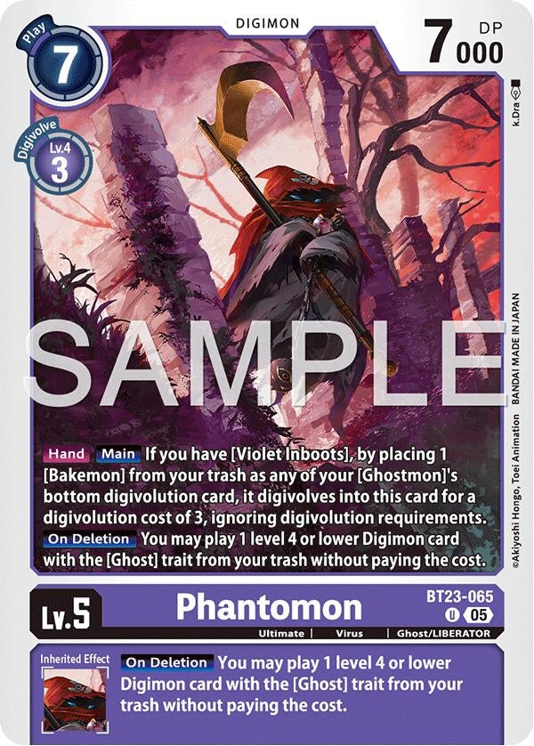 Image for Phantomon [BT23-065 U] - Digimon Card Game