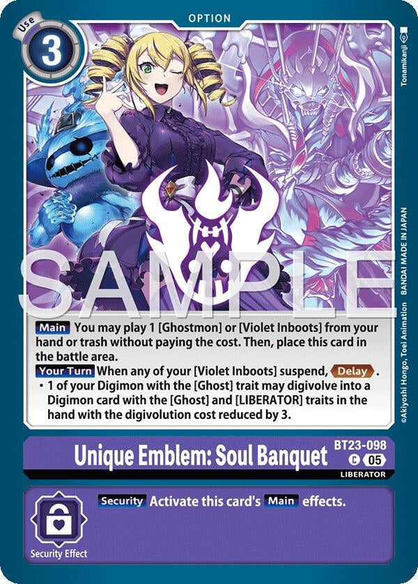 Image for Unique Emblem: Soul Banquet [BT23-098 C] - Digimon Card Game