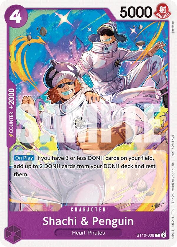 Image for Shachi & Penguin (Tournament Pack 2025 Vol. 4) [ST10-008] - One Piece Card Game