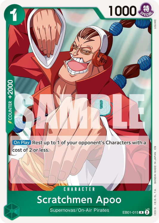 Image for Scratchmen Apoo - EB01-015 (Reprint) [EB01-015] - One Piece Card Game