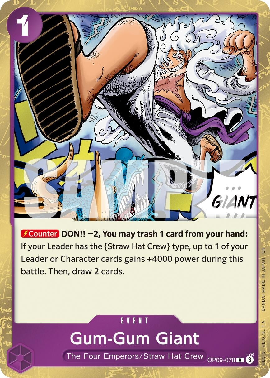 Image for Gum-Gum Giant (Reprint) [OP09-078] - One Piece Card Game