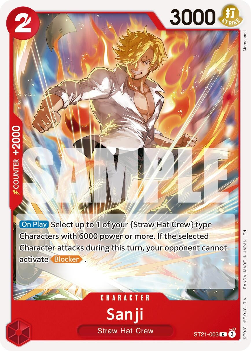Image for Sanji - ST21-003 (Reprint) [ST21-003] - One Piece Card Game