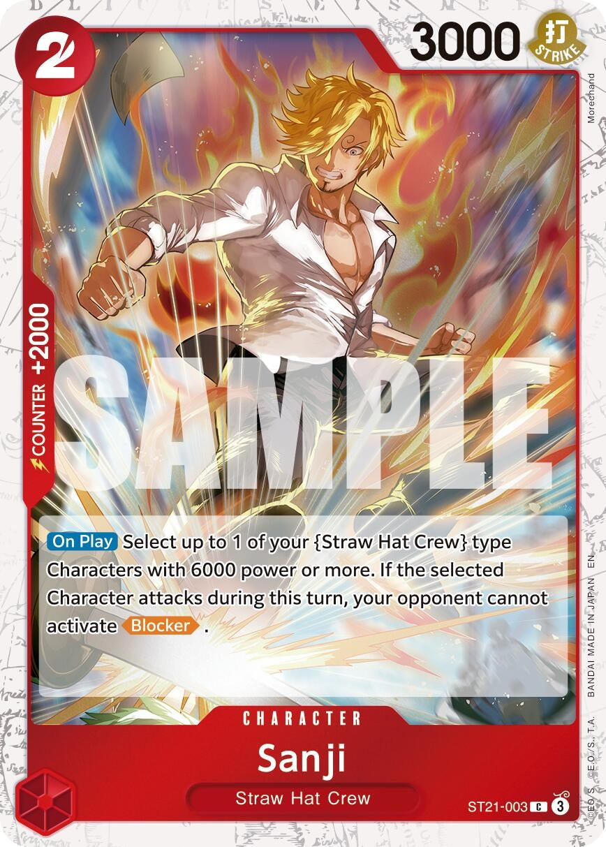 Image for Sanji - ST21-003 (Pirate Foil) [ST21-003] - One Piece Card Game