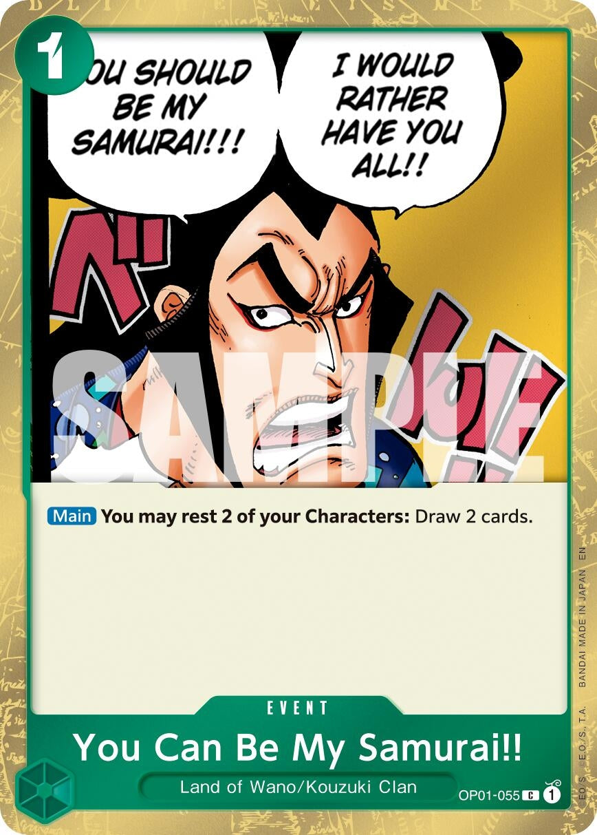 Image for You Can Be My Samurai!! (Pirate Foil) [OP01-055] - One Piece Card Game