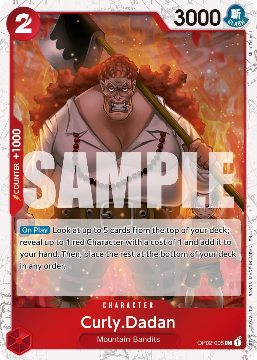 Image for Curly.Dadan (Pirate Foil) [OP02-005] - One Piece Card Game