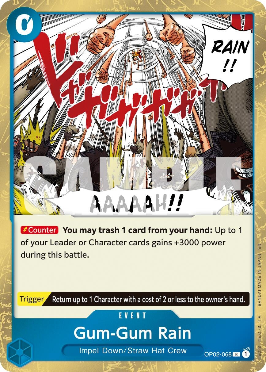 Image for Gum-Gum Rain (Reprint) [OP02-068] - One Piece Card Game