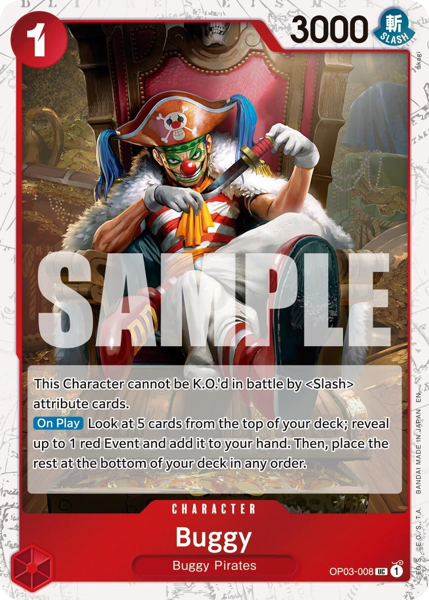 Image for Buggy - OP03-008 (Pirate Foil) [OP03-008] - One Piece Card Game