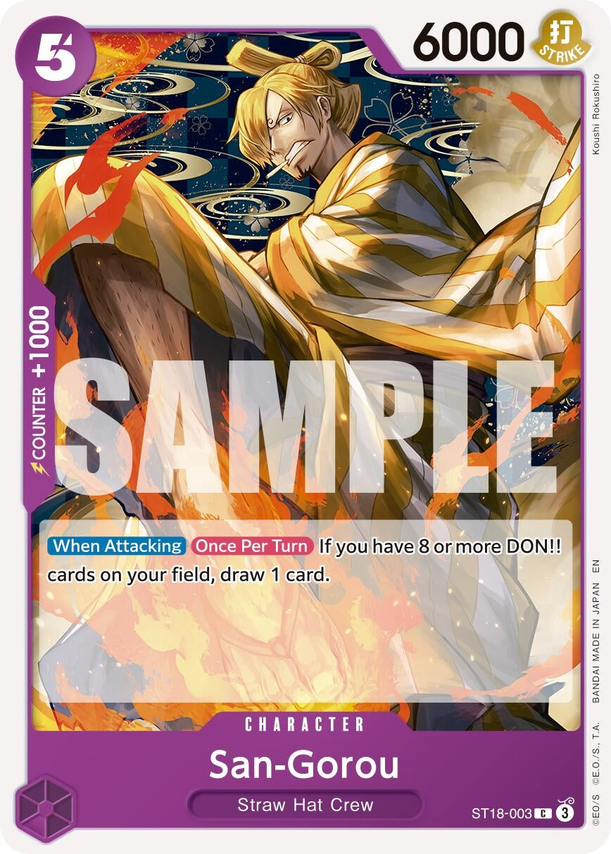 Image for San-Gorou (Reprint) [ST18-003] - One Piece Card Game