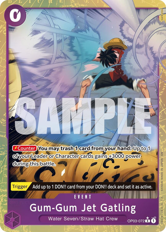 Image for Gum-Gum Jet Gatling (Alternate Art) [OP03-072] - One Piece Card Game