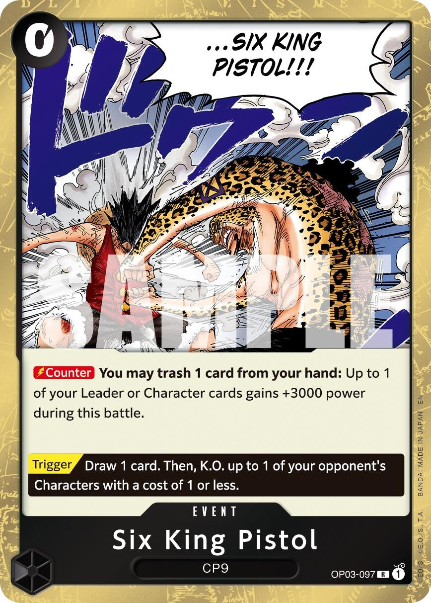 Image for Six King Pistol (Reprint) [OP03-097] - One Piece Card Game