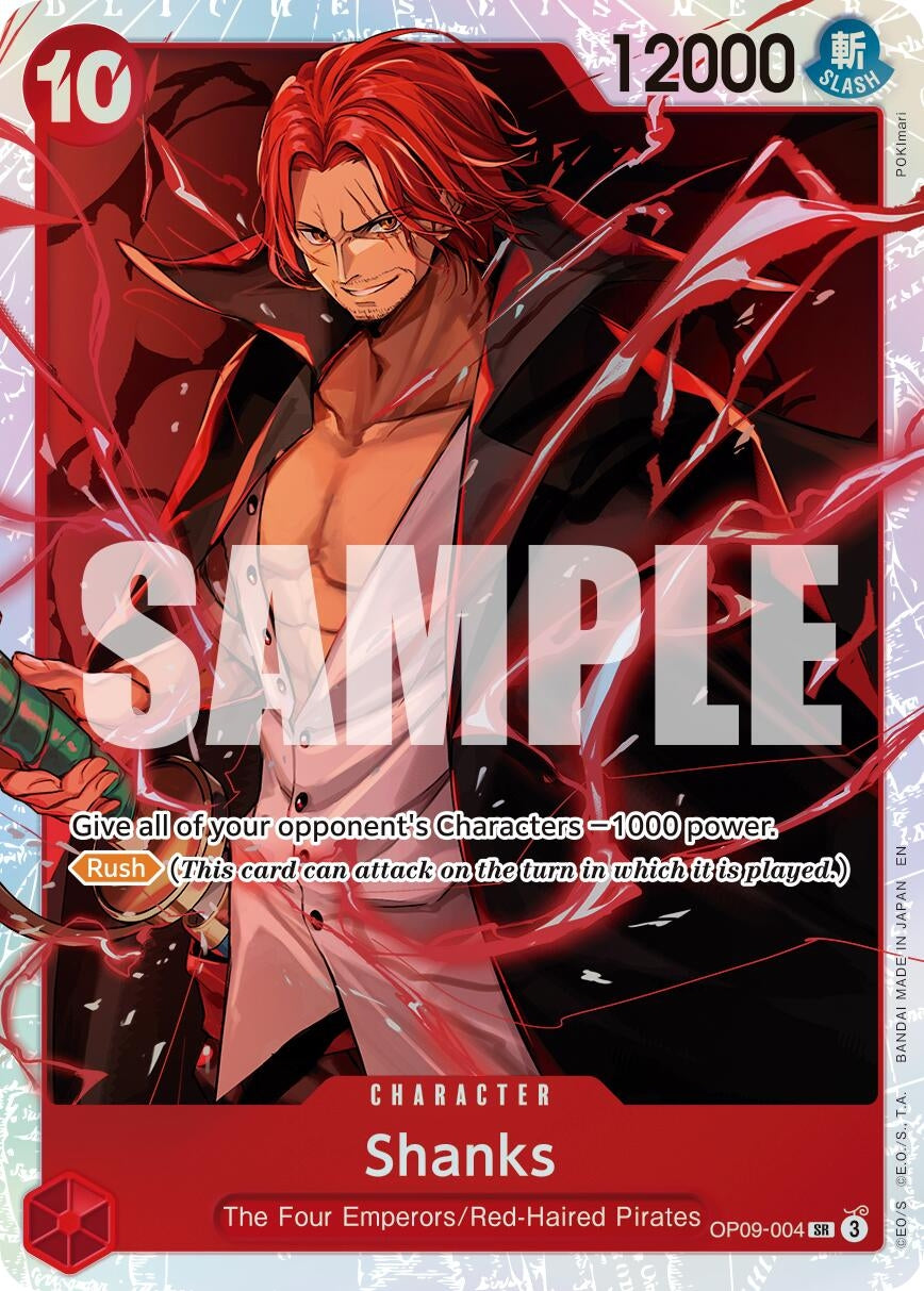 Image for Shanks - OP09-004 (Reprint) [OP09-004] - One Piece Card Game