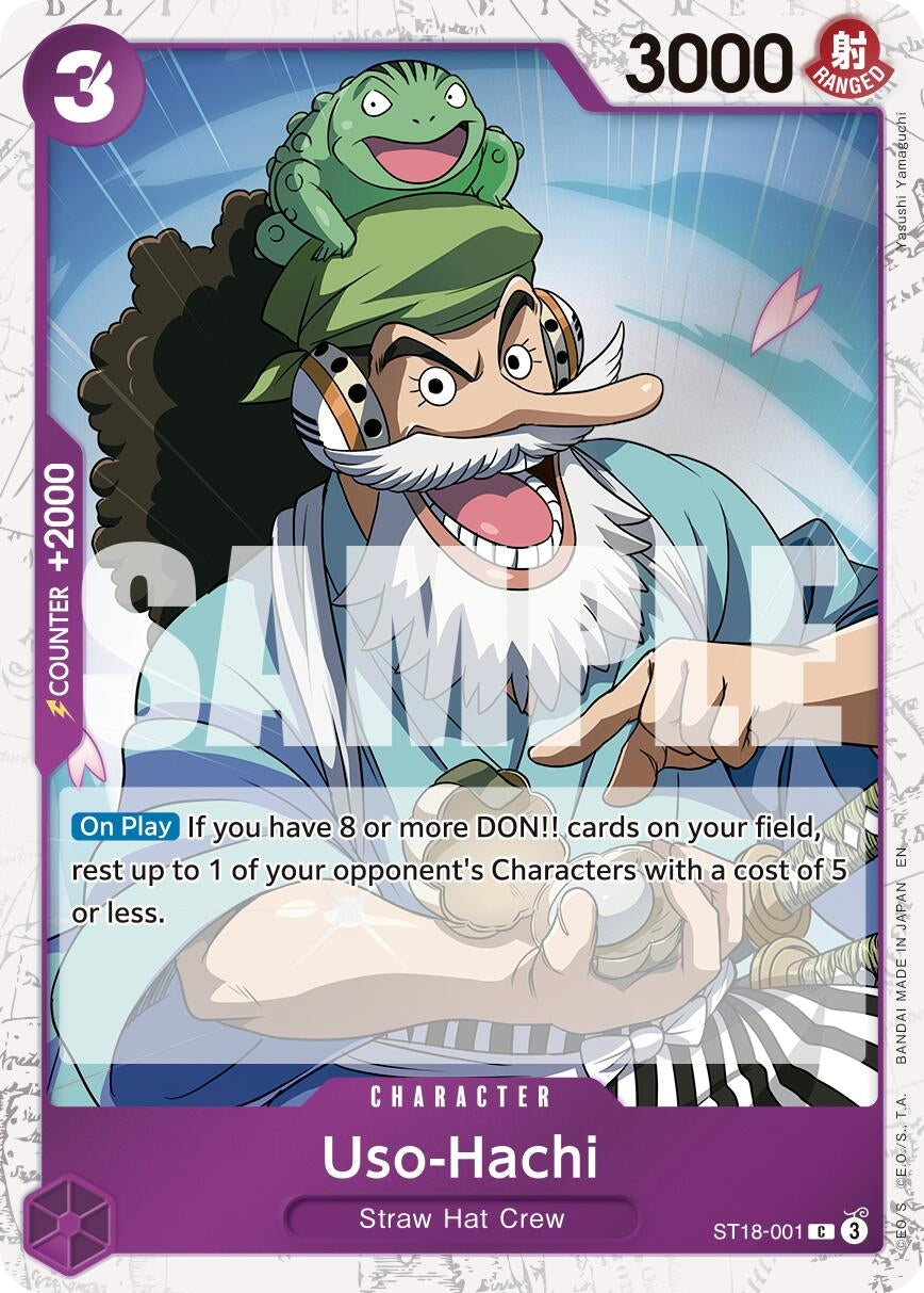 Image for Uso-Hachi (Pirate Foil) [ST18-001] - One Piece Card Game