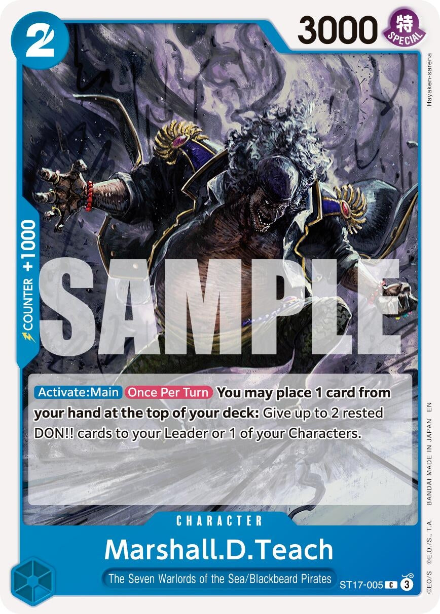 Image for Marshall.D.Teach - ST17-005 [ST17-005] - One Piece Card Game